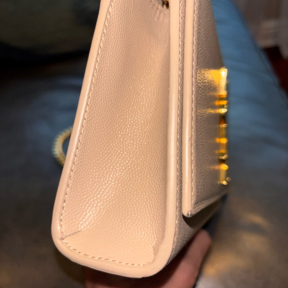 Saint Laurent Beige Chain Wallet - Picture 4 of 8